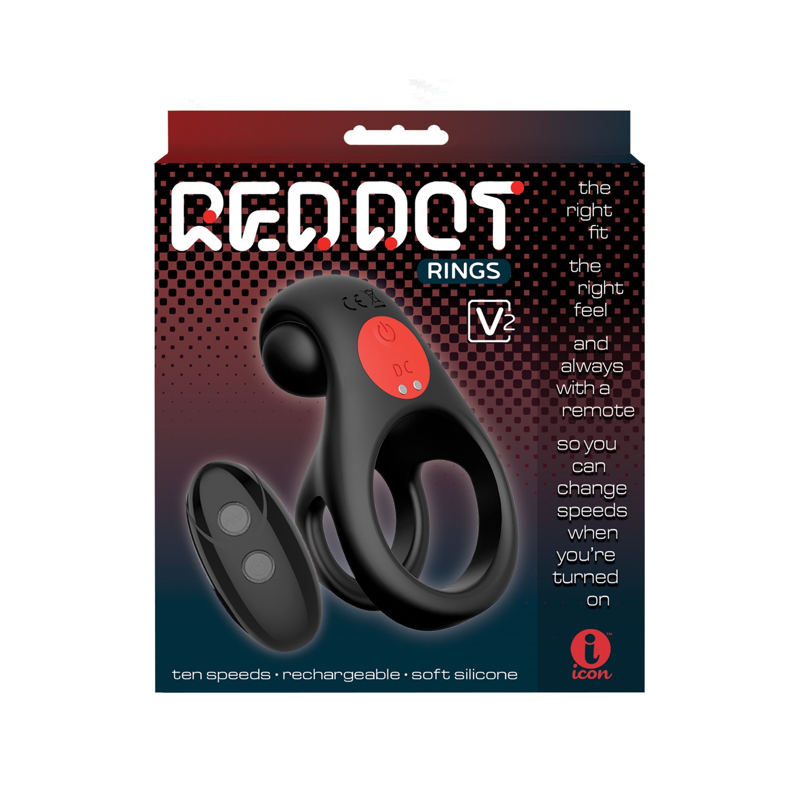 Massive Red Dot Cock Ring V2 for Enhanced Pleasure