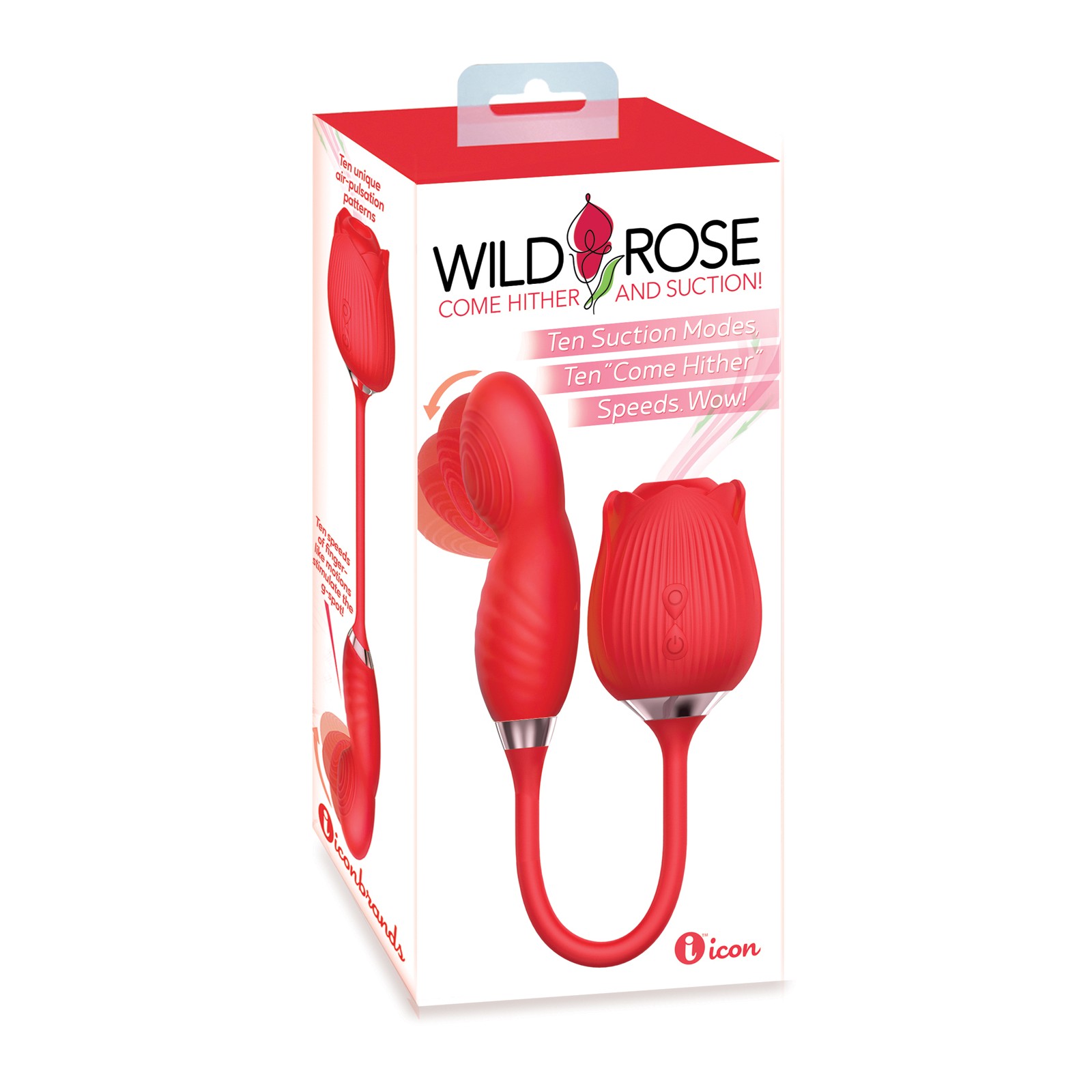 Vibrador Wild Rose Succión y Movimiento Come Hither