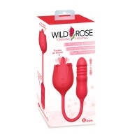 Wild Rose Licking Thrusting Vibrator Red