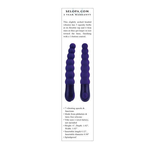 Selopa Beaded Beauty Vibrator - Purple