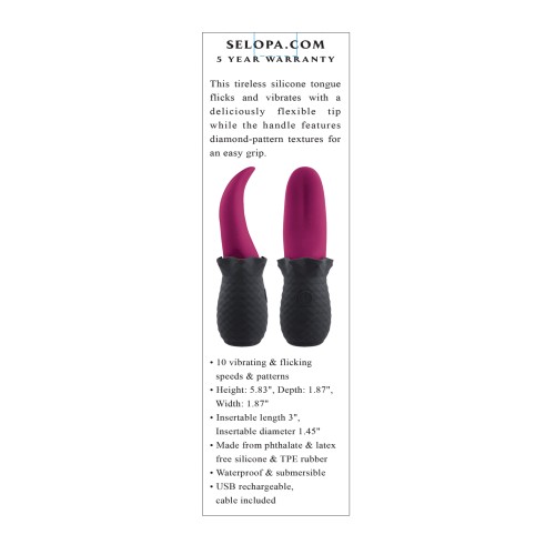 Silicone Tongue Teaser Vibrator