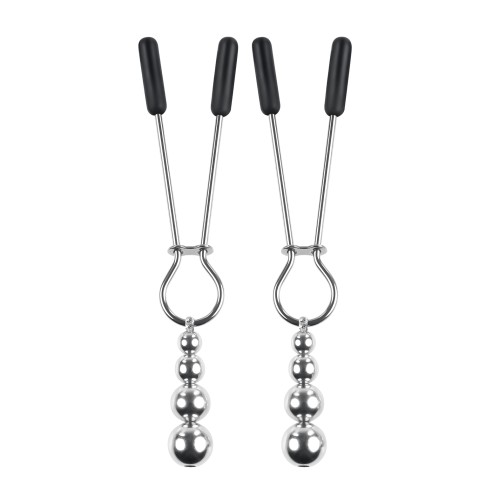 Selopa Beaded Nipple Clamps - Silver