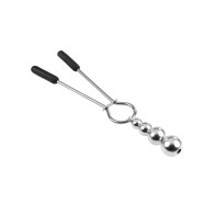 Selopa Beaded Nipple Clamps - Silver