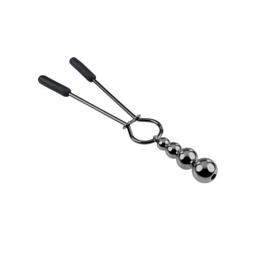 Selopa Beaded Nipple Clamps - Black Chrome