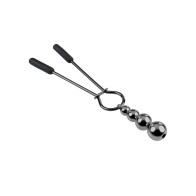 Selopa Beaded Nipple Clamps - Black Chrome