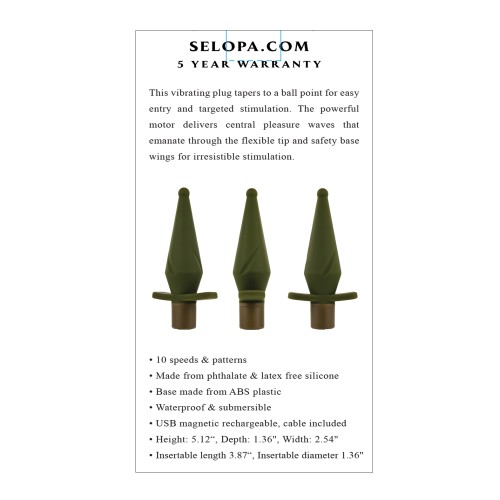 Selopa The Private Plug Vibrador Verde