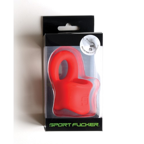 Silicone Baller Ring - Red - Enhance Your Pleasure