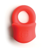 Silicone Baller Ring - Red - Enhance Your Pleasure