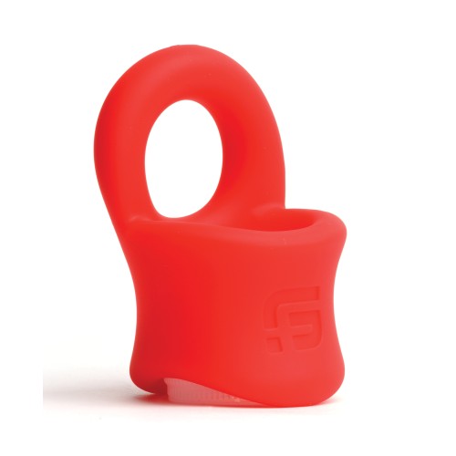 Silicone Baller Ring - Red - Enhance Your Pleasure