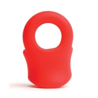 Silicone Baller Ring - Red - Enhance Your Pleasure