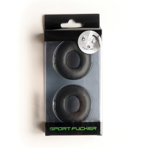 Sport Fucker Stacker Rings Black