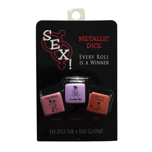 Metallic Sex Dice for Couples