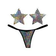 Neva Nude Naughty Knix Mirrored G-String for Bold Fashion