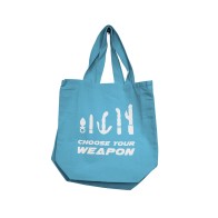 Nobu Choose Your Weapon Reusable Tote Blue