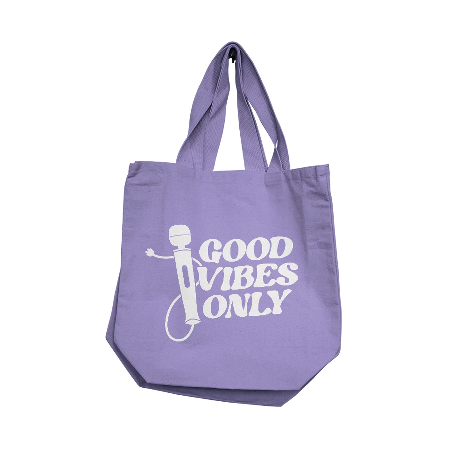 Tote Reutilizable Good Vibes Only - Lila - Compras Ecológicas