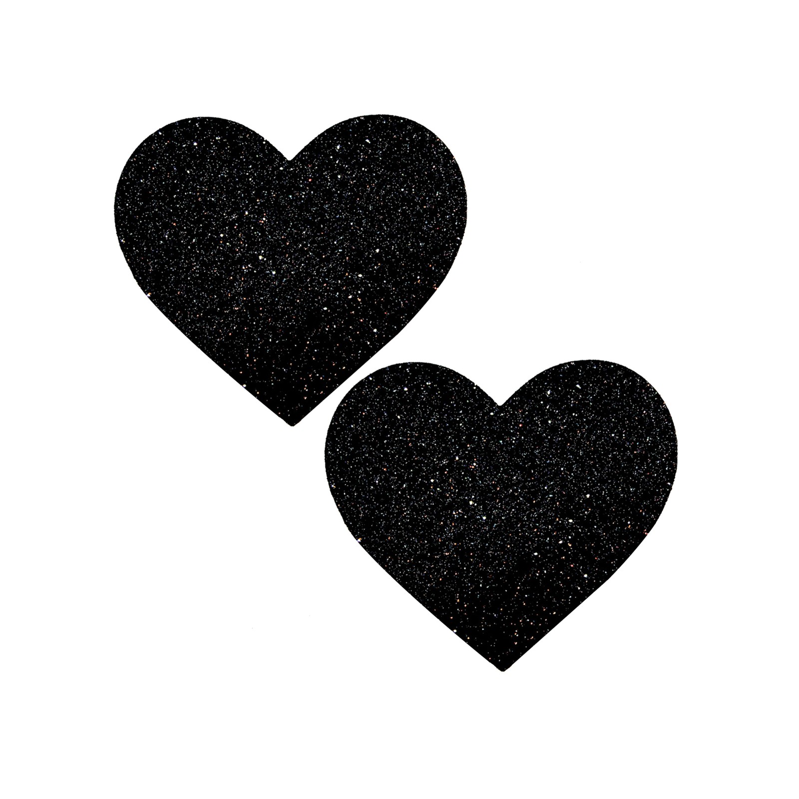 Neva Nude Glitter Heart Pasties for Larger Breasts