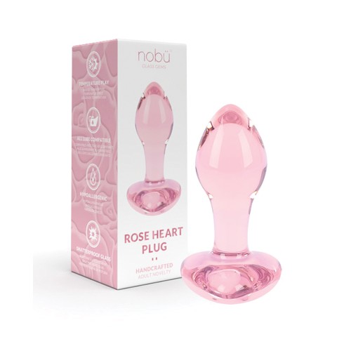 Nobu Rose Heart Plug Pink