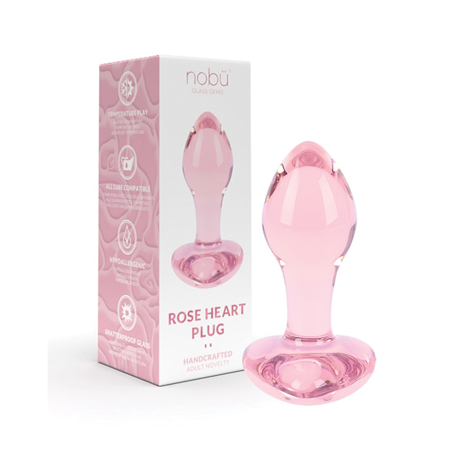 Nobu Rose Heart Plug Pink