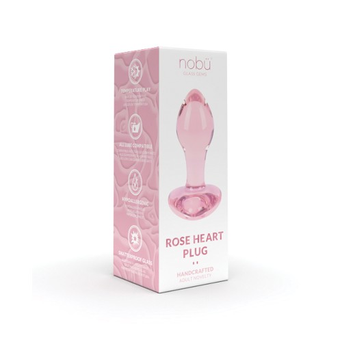 Nobu Rose Heart Plug Pink