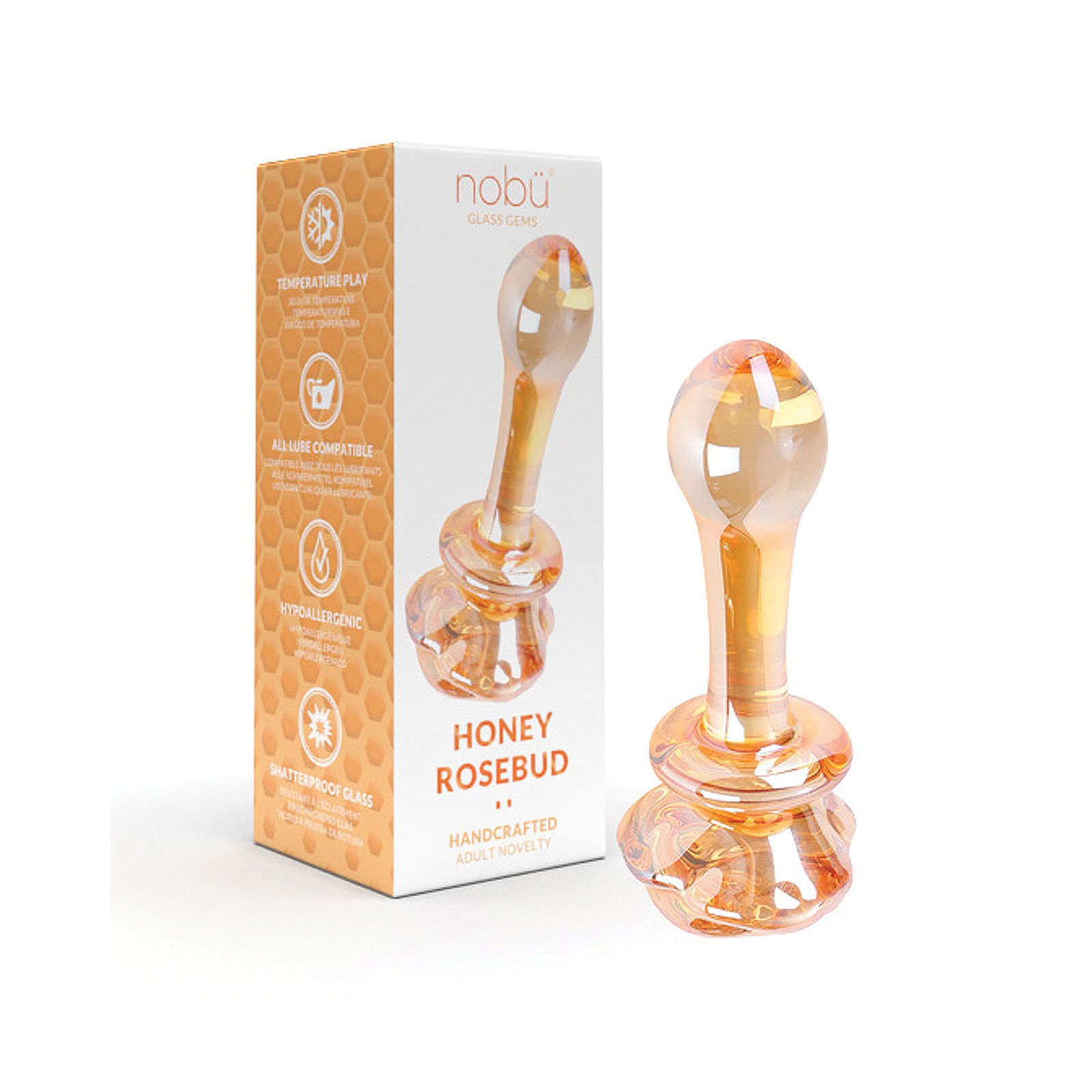 Joya de Vidrio Nobu Rosa Miel para Juego Sensorial