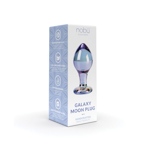 Plug de Vidrio Nobu Galaxy Moon - Azul