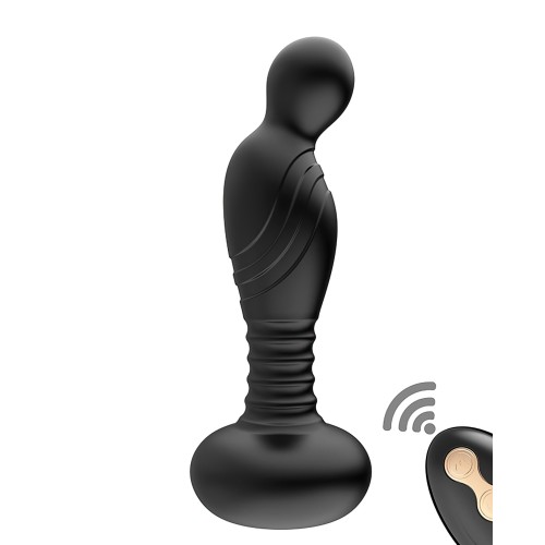 Ass-sation Remote Vibrating P Spot Plug - Black