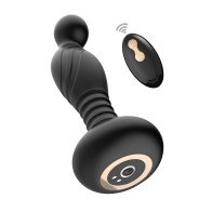 Ass-sation Remote Vibrating P Spot Plug - Black