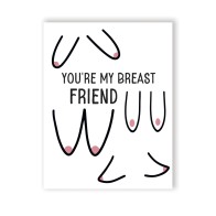 Tarjeta de Saludo Breast Friend Traviesa