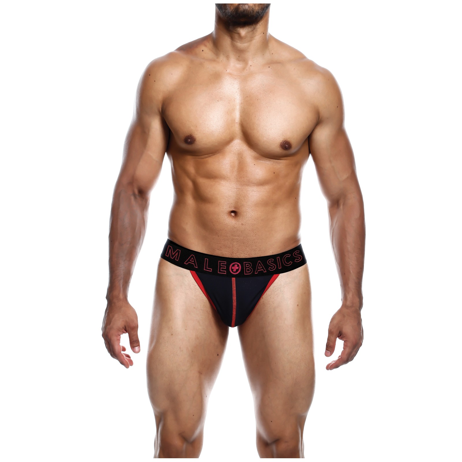 Male Basics Neon Thong Red Large