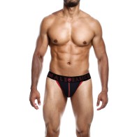 Male Basics Neon Thong Red Large