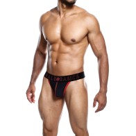 Male Basics Neon Thong Red Large