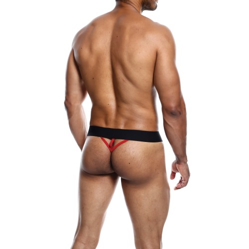 Male Basics Neon Thong Red Large