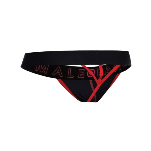 Male Basics Neon Thong Red Large