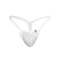 Tanga Male Basics Y Buns Blanco Transparente XL