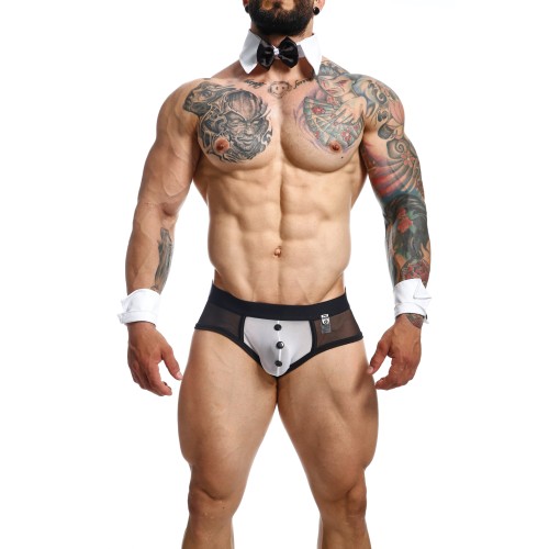 Brief Male Basics MOB Maitre D Negro Blanco