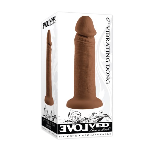 Evolved 6" Vibrating Dong - Ultimate Satisfaction