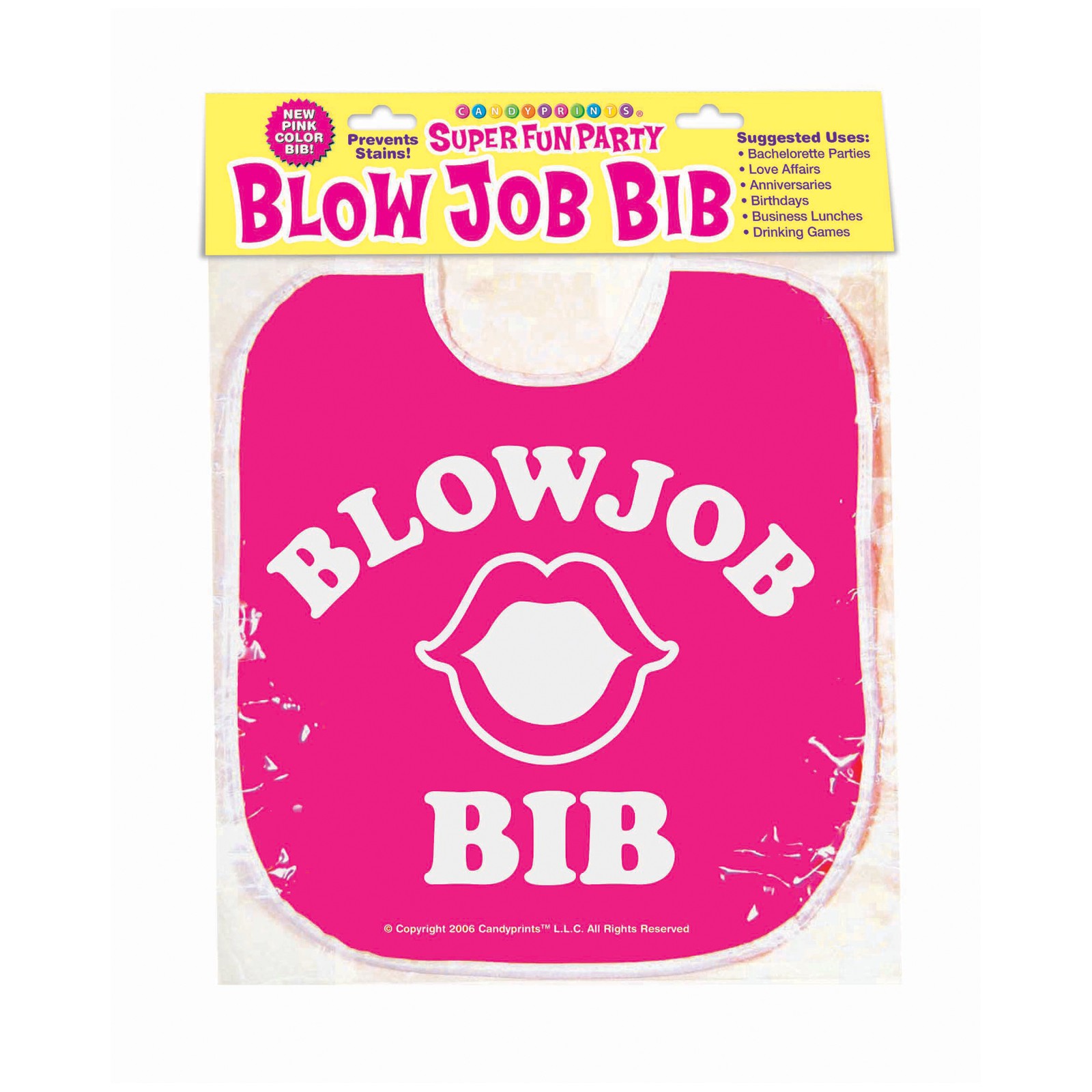 Funny Blow Job Bib for Party Fun