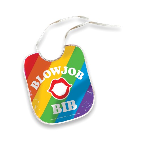 Blow Job Bib Rainbow Gag Gift