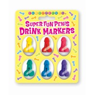 Super Fun Cocktail Markers Set of 6 - Party Essentials