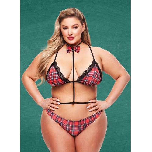 Teacher's Pet Schoolgirl Set Red/Black