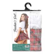 Teacher's Pet School Girl Costume in Red O/S