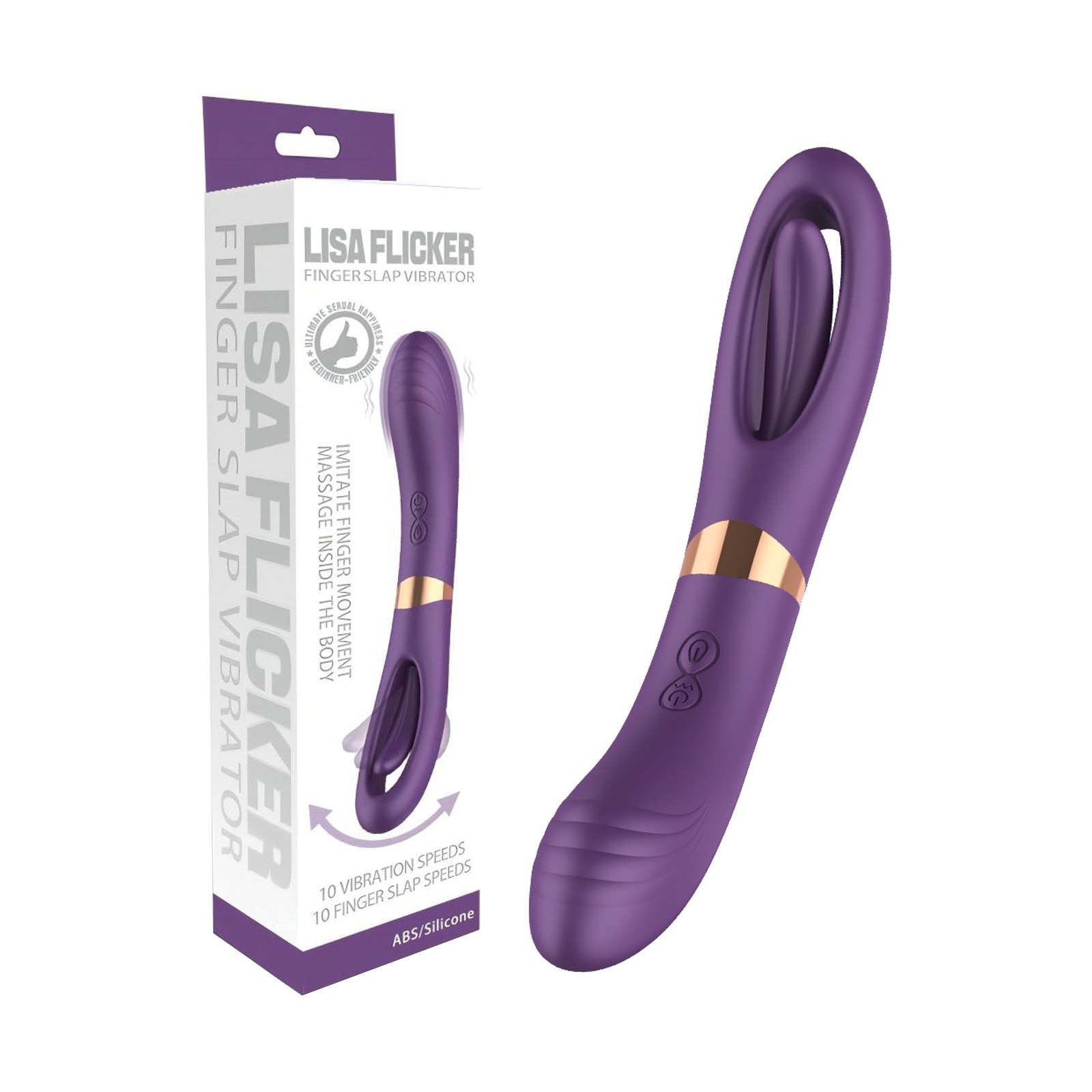 Vibrador G-Spot Lisa con Golpeteo Púrpura - Placer de Lujo