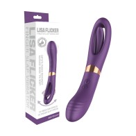 Vibrador G-Spot Lisa con Golpeteo Púrpura - Placer de Lujo