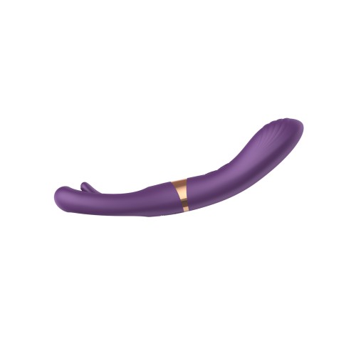 Vibrador G-Spot Lisa con Golpeteo Púrpura - Placer de Lujo