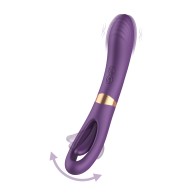 Vibrador G-Spot Lisa con Golpeteo Púrpura - Placer de Lujo