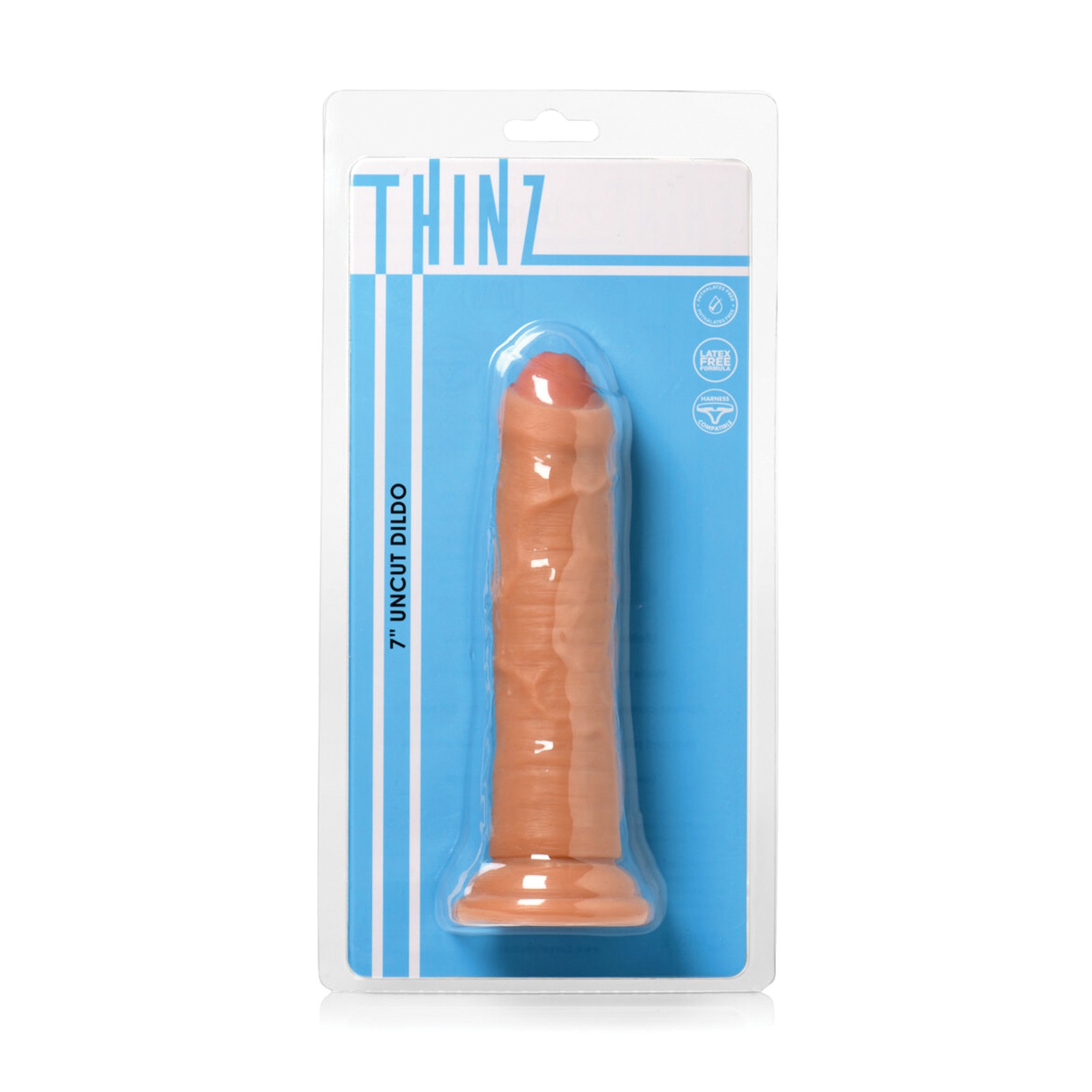 Curve Toys Thinz 7" Uncut Dildo - Light