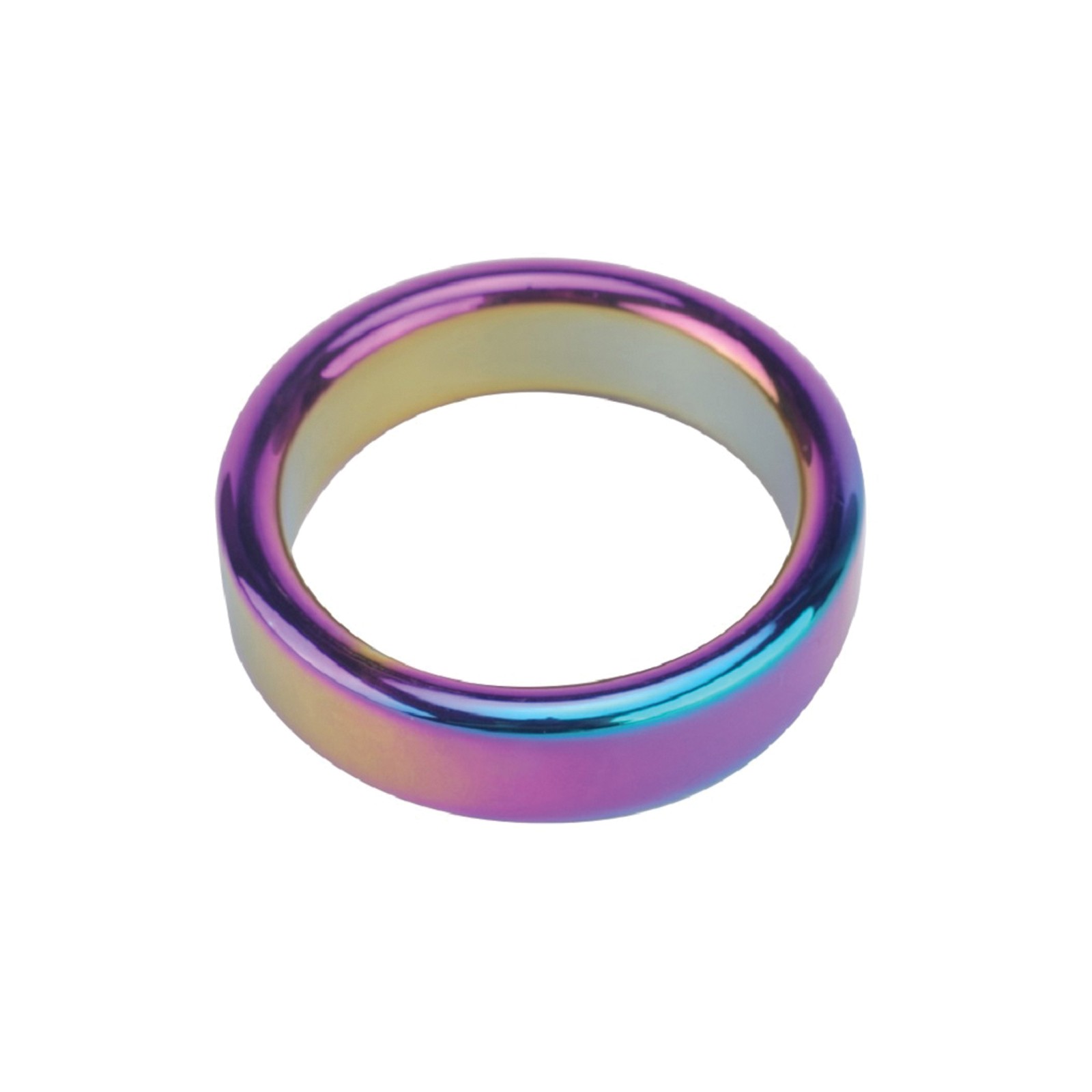 Plesur 2 Inch Metal Cock Ring Rainbow