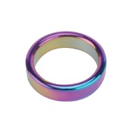 Plesur 2 Inch Metal Cock Ring Rainbow