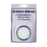 Plesur 2 Inch Metal Cock Ring Rainbow