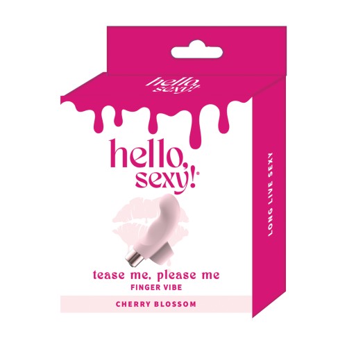 Hello Sexy Tease Me Please Me Finger Vibe Cherry Blossom